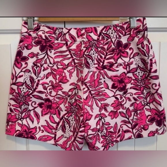 Lilly Pulitzer Pink and Purple Floral Shorts Nwt - Picture 3 of 6
